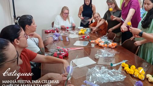 Catequese: celebração ao Mês de Maria e ao Dia das Mães